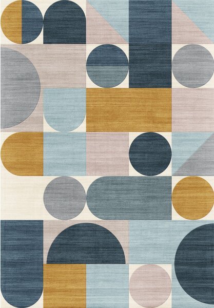Tappeto moderno con forme geometriche Luna 01 60x120