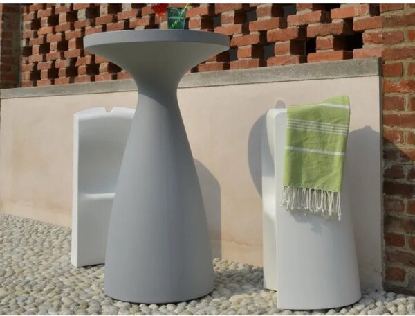 Tavolo Alto Drink in Polietilene – Grigio Opaco - Design Moderno per Bistrot e Locali