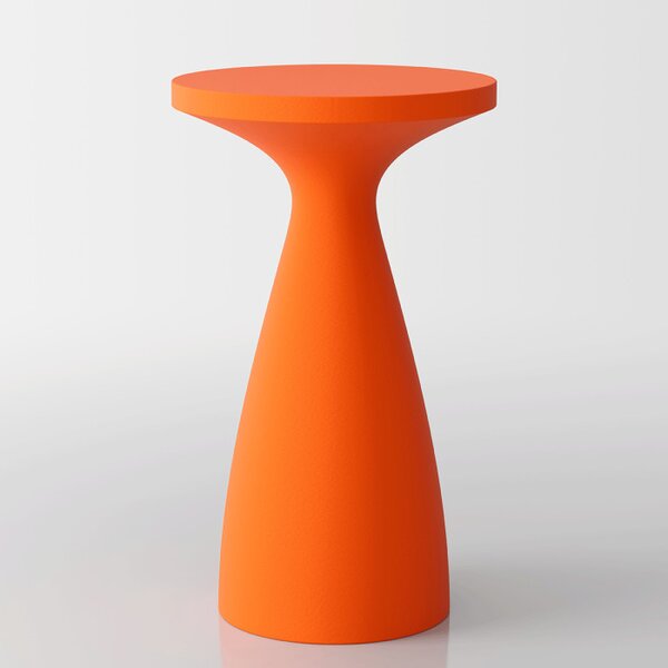 Tavolo Alto Drink in Polietilene – Arancione Opaco - Design Moderno per Bistrot e Locali