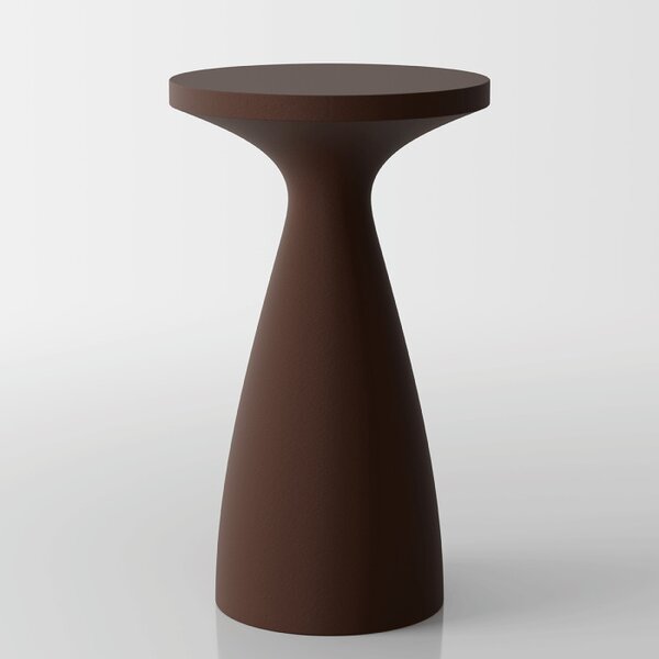 Tavolo Alto Drink in Polietilene – Marrone Opaco - Design Moderno per Bistrot e Locali