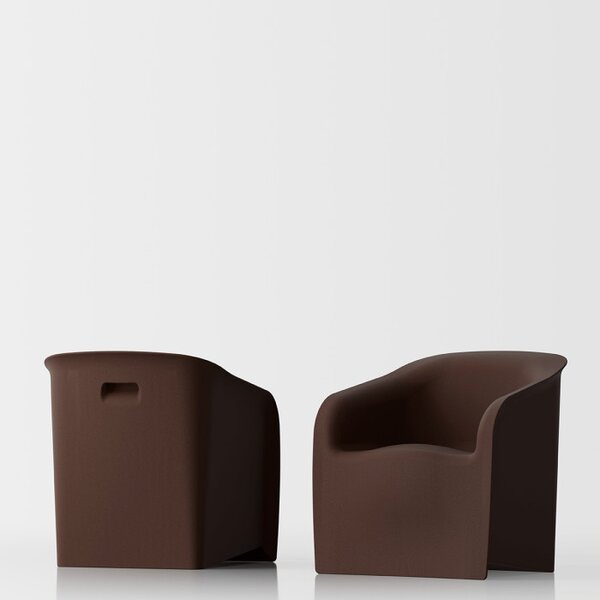 Poltrona "Lady" - Design che Unisce Comfort, Stile e Carattere – Marrone Opaco