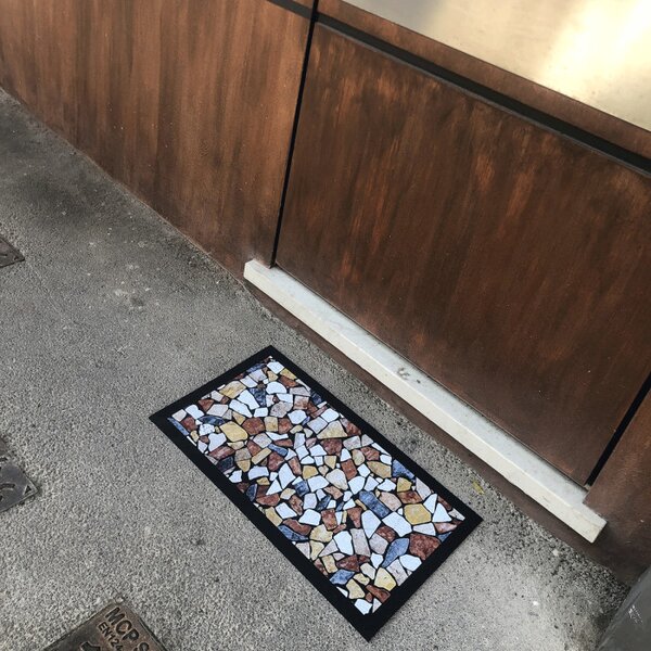 Zerbino Mosaico in Gomma Riciclata - Design Naturale e Sostenibile 70x40 cm