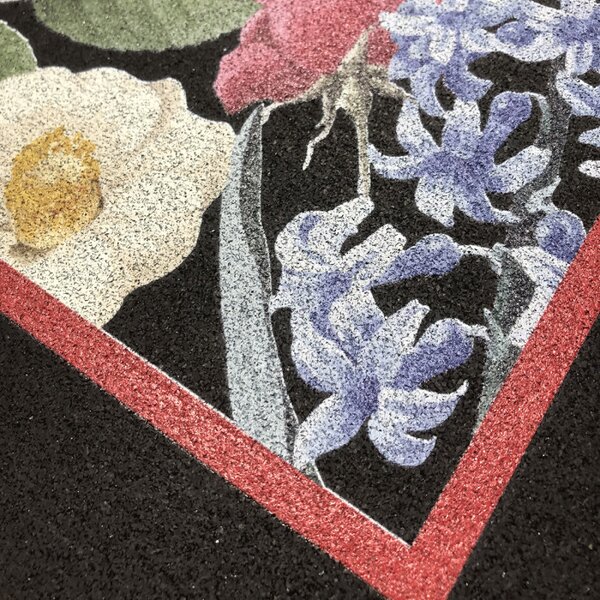 Zerbino Home in Gomma Riciclata - Design Fiori e Sostenibile 70x40 cm