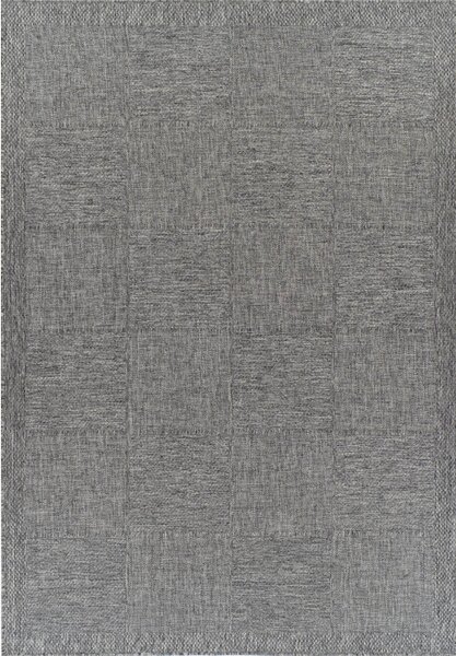 Tappeto Sea 526 E – Tappeto da Esterno Grigio Effetto Sisal in Polipropilene 133X190