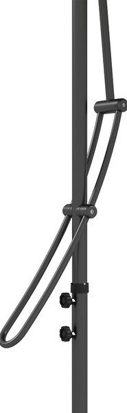 Outsunny Ombrellone da Giardino, Parasole, LED, Modulo Solare, resistente alle intemperie, con Custodia Protettiva, Ø290 x 260 cm, Grigio scuro