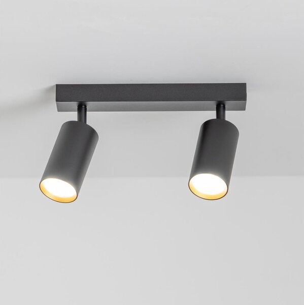 Brilagi - Faretto SELE 2xGU10/30W/230V nero/oro