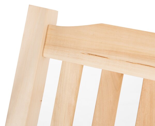 Outsunny Dondolo da Giardino per 2 Persone Panca Dondolo in Legno Massiccio Patio Terrazza Cortile Naturale 117 x 69 x 60 cm