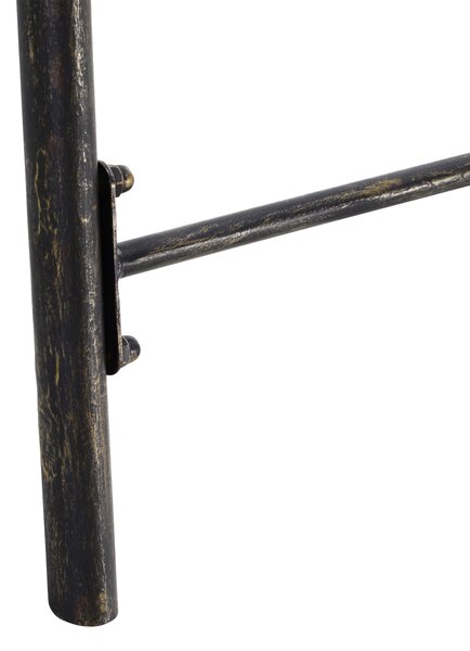 Outsunny Panca a Dondolo da Giardino per Esterno, Design Vintage, Finish Ottone, 167 cm x 123 cm x 175 cm