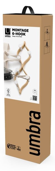Appendiabiti in metallo bianco naturale 36 cm Estique - Umbra