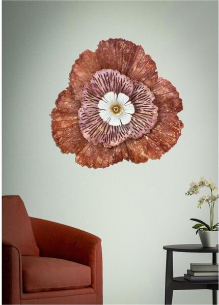 Pannello in metallo con foglie. BUNGA, 3D sono il nuovo trend Dimensioni 73,5x11x h 72 cm forme La natura incontra l'arte per decorare le tue pareti