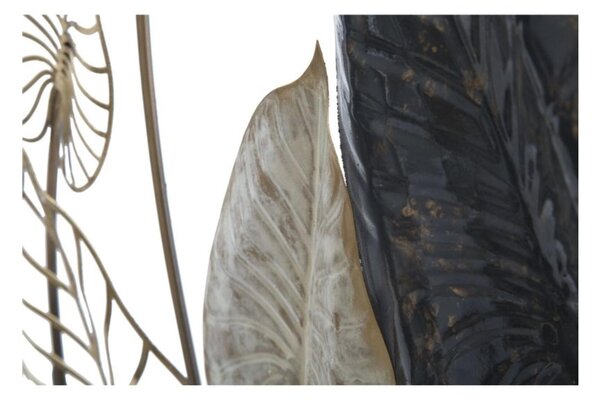 Pannello rettangolare con foglie in metallo CENTURY -B-, 3D sono il nuovo trend Dimensioni 66x4,5x h 100 cm forme La natura incontra l'arte per decorare le tue pareti