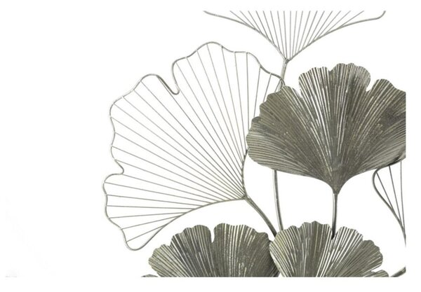 Pannello foglie in metallo argento GOXY SILVER, 3D sono il nuovo trend Dimensioni 50x6x h 90 cm forme La natura incontra l'arte per decorare le tue pareti