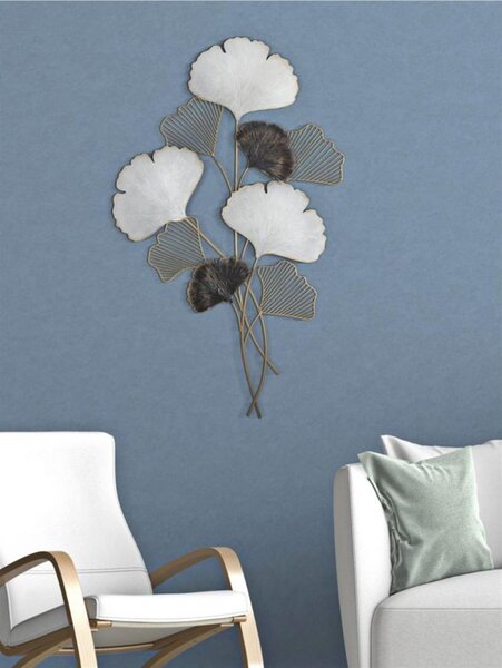 Pannello in metallo dal design che richiama la natura ORY, in 3D sono il nuovo trend Dimensioni 66x4x h 109 cm per decorare le tue pareti