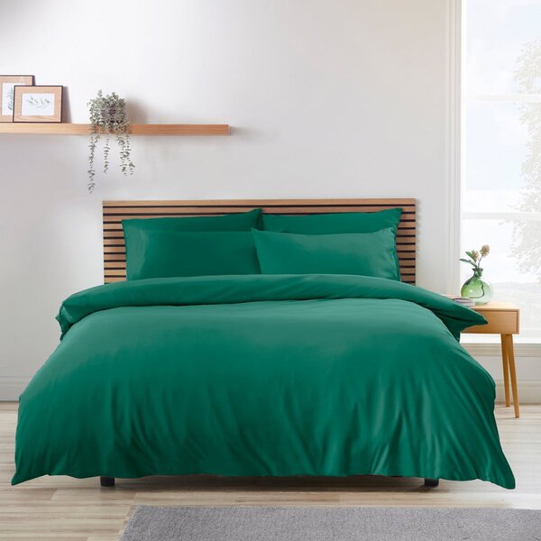 Biancheria da letto verde scuro in microfibra per letto singolo 135x200 cm So Soft Easy Iron – Catherine Lansfield