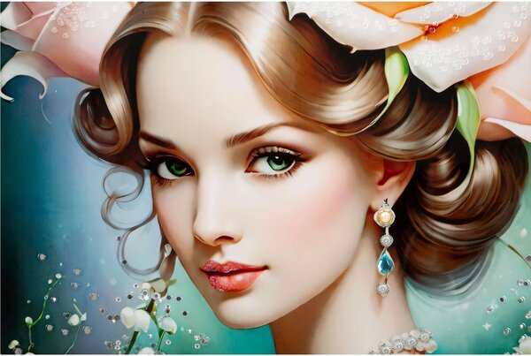Dipinto su tela laccato con cornice Fantasy incarna eleganza e fascino onirico FANTASY Dimensione 72x4x h 102 cm telo in plastica multicolor