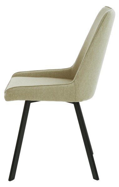 Sedia Seduta e schienale in microfibra MOD. FOX dimensioni 48x60x h 87 cm - peso 6 kg Gambe e struttura in metallo colore Beige