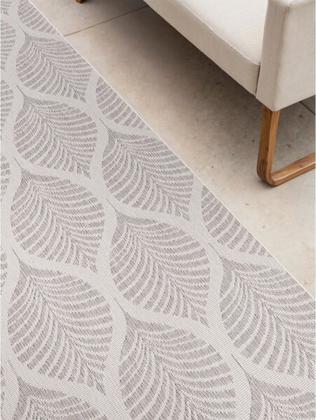Passatoia da interno ed esterno grigia/avorio 80x250 cm Duet Liora – NORTHRUGS