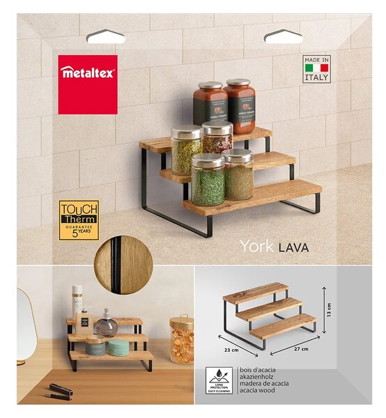 Organizer per spezie in legno York – Metaltex