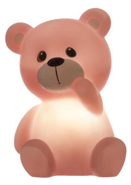 Atmosphera - Lampada notturna a LED per bambini TEDDY LED/3xLR44 rosa