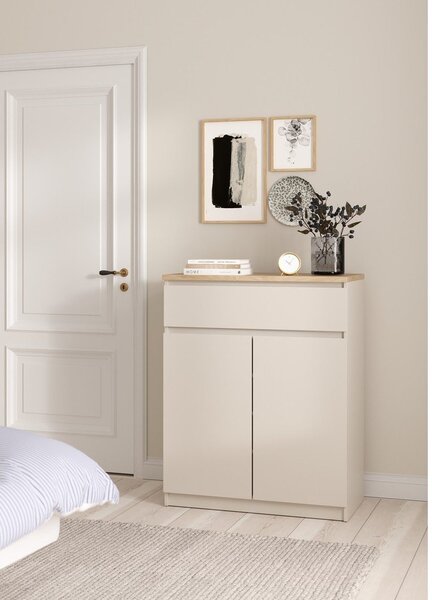 Credenza color crema 80x100x40 cm Naia – Tvilum