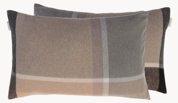 Copricuscino reversibile in lana di alpaca Manhattan