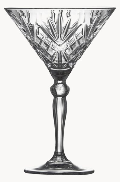 Set di 4 bicchieri da cocktail in cristallo Melodia