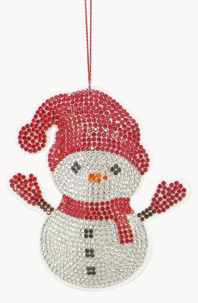 Set di 6 addobbi di Natale in vetro Jewel