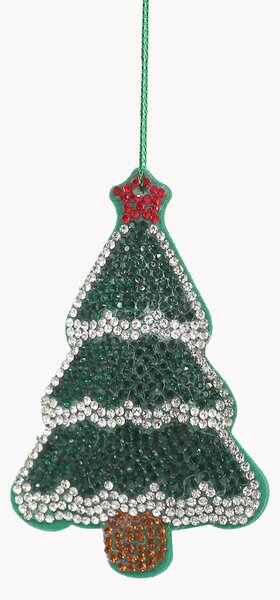 Set di 2 addobbi di Natale in vetro Jewel