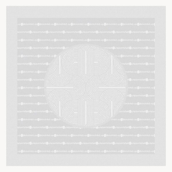 Set di 4 tovaglioli jacquard Le Cercle Blanc