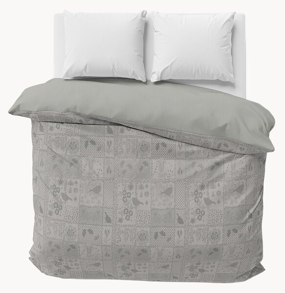 Copripiumino jacquard Secret Garden Grey