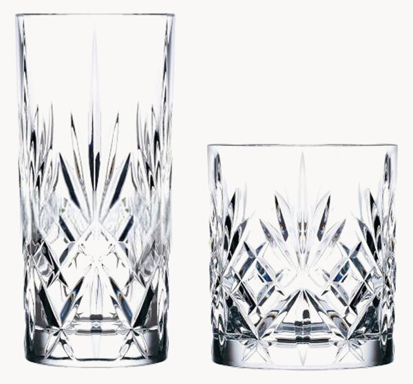 Bicchieri da whisky e long drink Melodia, set da 8