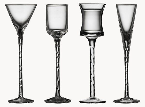 Set di 4 bicchierini da liquore Nora