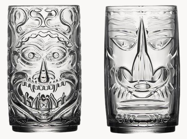 Set di 4 bicchieri da cocktail Tiki