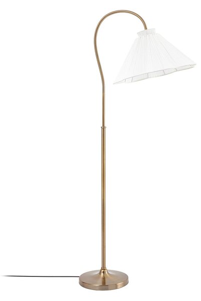 Lampada da terra Lucande, Lisbeth, Bianco, Soggiorno, Tessuto / Tessile, Campagna / rustico