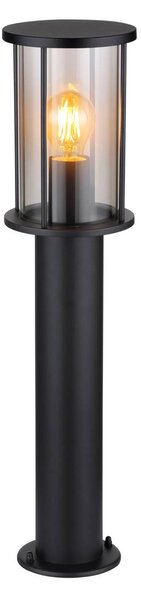 Globo Lampione Gracey, altezza 60 cm, nera, acciaio inossidabile, IP54 Gracey, Nero, Acciaio Inox, Moderno