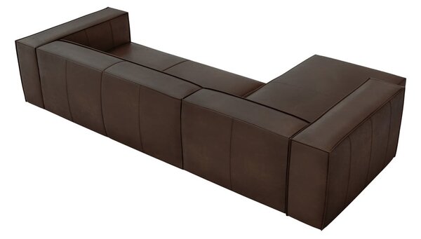Divano angolare in pelle marrone scuro (angolo sinistro) Madame - Windsor & Co Sofas