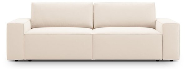 Divano beige allungabile/con contenitore con rivestimento in velluto 247 cm Jodie – Micadoni