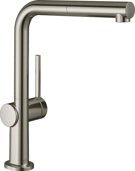 Miscelatore per lavello Talis bocca estraibile finitura acciaio inox aspetto acciaio inox 1jet