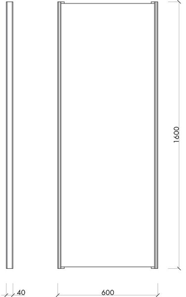Specchio da parete con telaio in legno massiccio 60x160 cm Lun – noo.ma