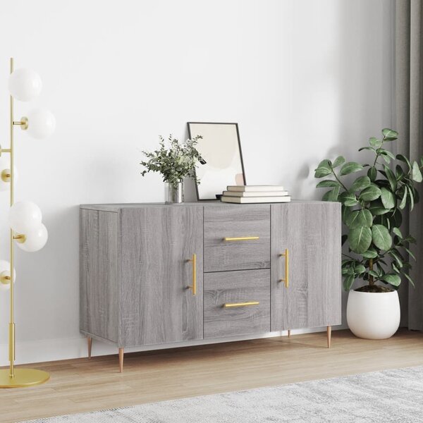 Credenza Madia Moderna Buffet da cucina Bianca 100x33x59,5 cm in