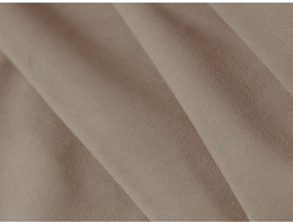 Letto matrimoniale imbottito marrone chiaro con contenitore con rete inclusa 200x200 cm Solange – Micadoni