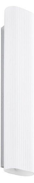 Applique da parete Lucande, Victoire, Bianco, Bagno, Vetro, Moderno
