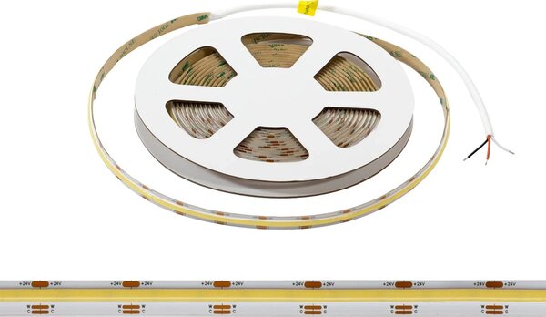 Striscia LED COB CCT Bianco Variabile 24V 14W/m Professionale - IP20 - 5 metri