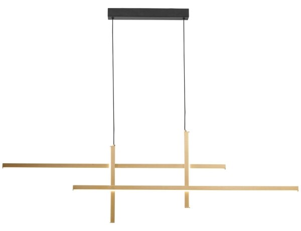 Zuma Line 22008P-BK/GD - Lampadario LED a sospensione con filo EDGE LED/42W/230V 3000/4000/6000K