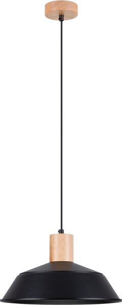 Lampada a sospensione URBANO nera 1xE27x15W in metallo, dimensioni: 120x34x34 cm, IP20, Pure Lume