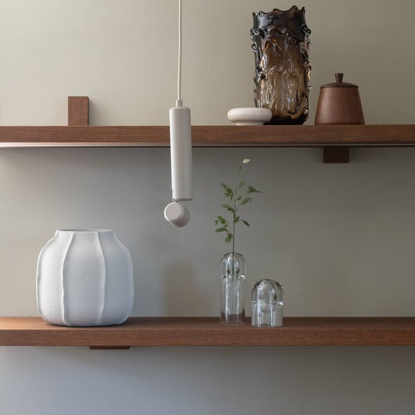 IT´S ABOUT ROMI Lampada a sospensione Milan, Crema / Ambra, Soggiorno / Sala da pranzo, Alluminio, Moderno, Lampada a sospensione