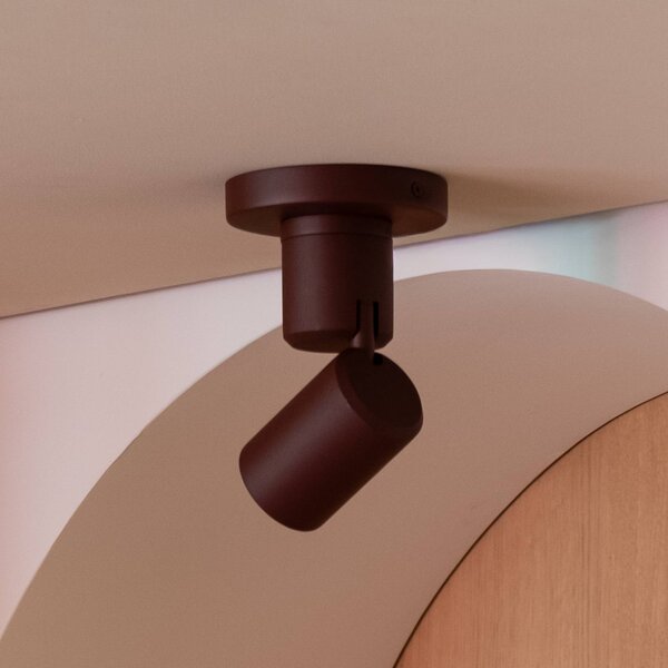 IT´S ABOUT ROMI Plafoniera soffitto Milan, dimmerabile, Rosso, Soggiorno / Sala da pranzo, Alluminio, Moderno, Plafoniera