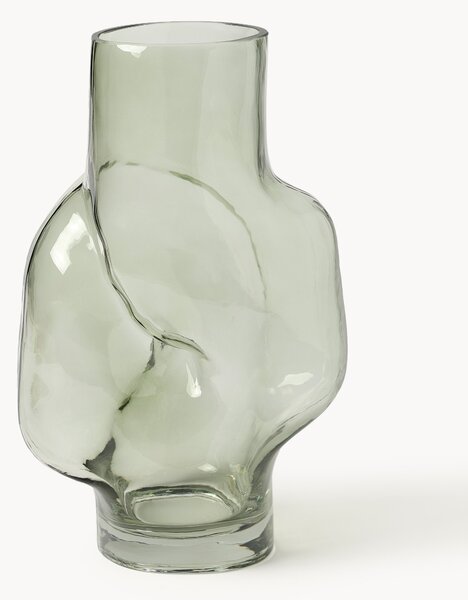 Vaso in vetro fatto a mano Gleam, Alt. 32 cm