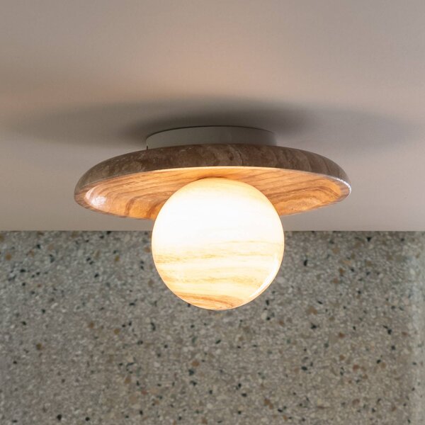 IT´S ABOUT ROMI Plafoniera soffitto Tivoli, dimmerabile, Marrone / Ruggine, Soggiorno / Sala da pranzo, Pietra, Plafoniera