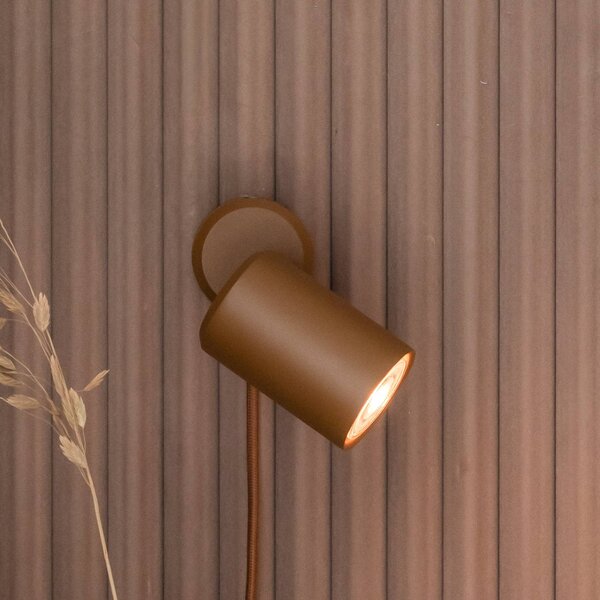 IT´S ABOUT ROMI Applique da parete a LED Milan, Marrone / Ruggine, Soggiorno / Sala da pranzo, Alluminio, Moderno, Applique a LED